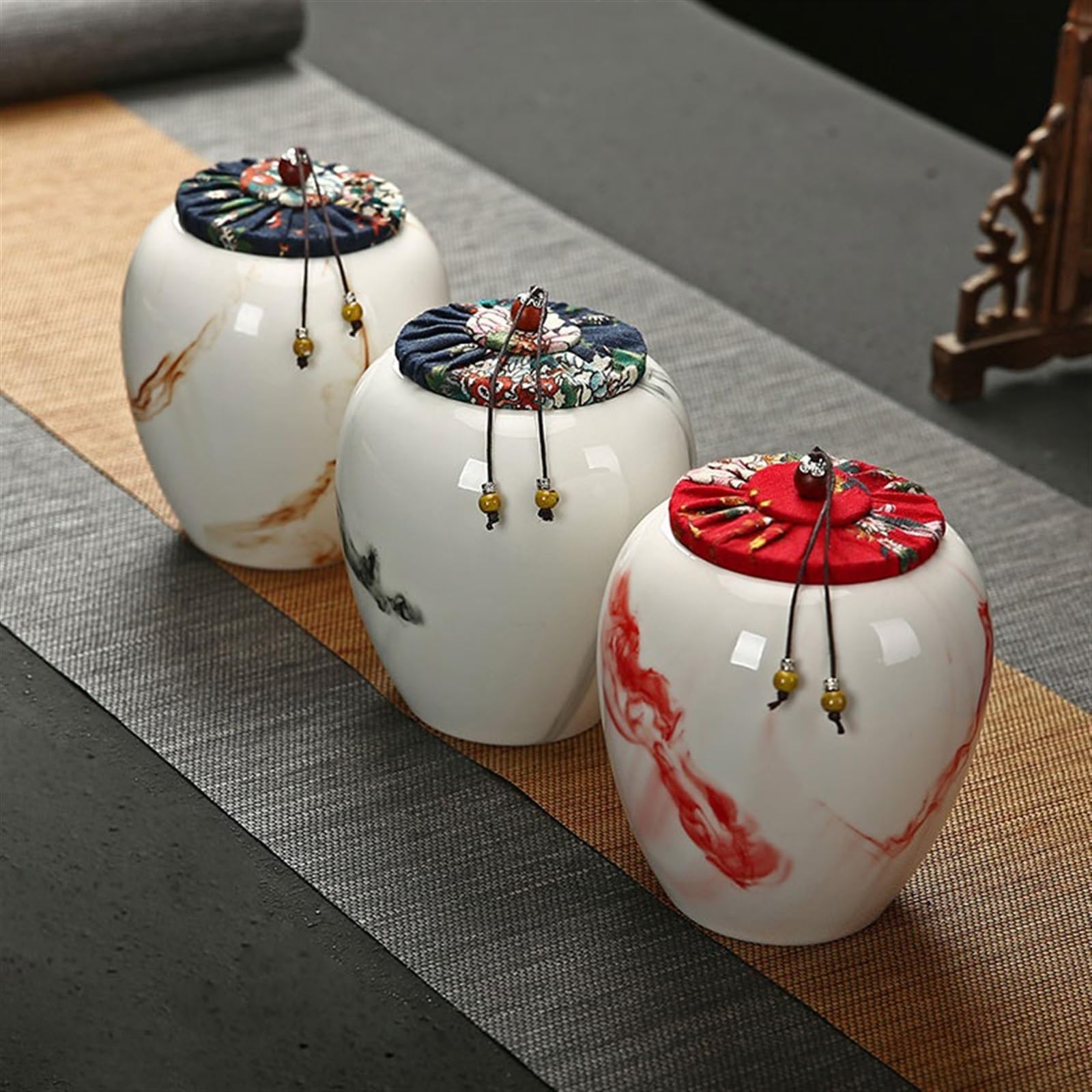 Keramik Teedose Mit Deckel – Stylischer Teebehälter Für Losen Tee, Kaffee & Süßigkeiten