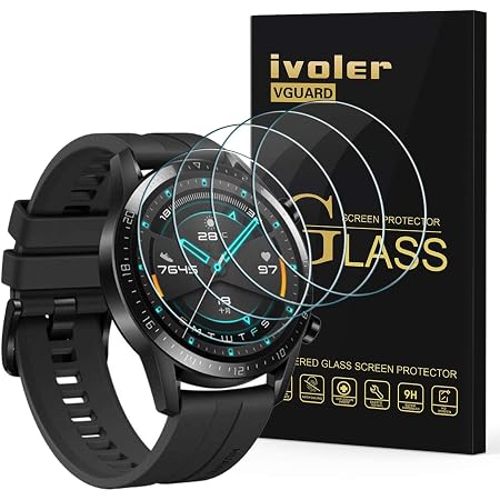 iVoler 4 Pezzi Pellicola Protettiva in Vetro Temperato per Xiaomi Watch S1  Active/Huawei Watch GT 3 46mm / GT 2 46mm / GT Runner/Garmin Forerunner  735XT / 945/935 / Garmin Fenix 5 Plus 47mm : Amazon.it: Elettronica