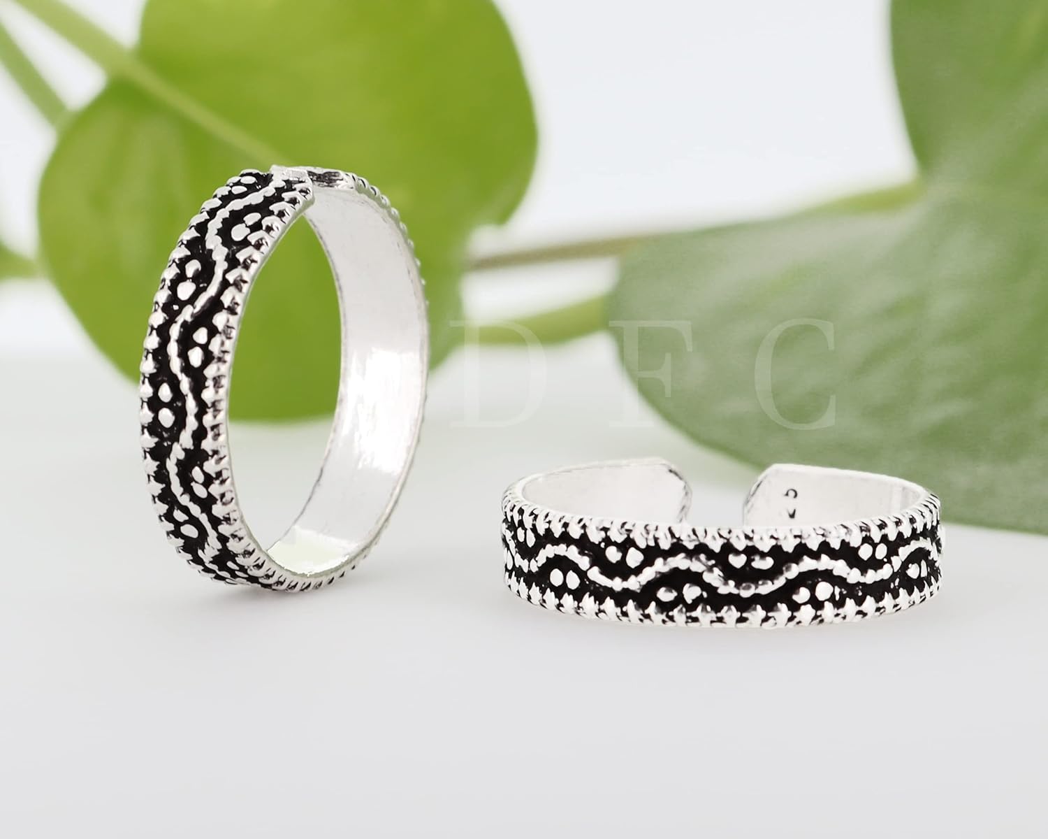 Handcrafted Silver Toe Ring for Women | Adjustable Pair of Toe Rings | Sterling Silver 925 | Handmade Body Jewelry