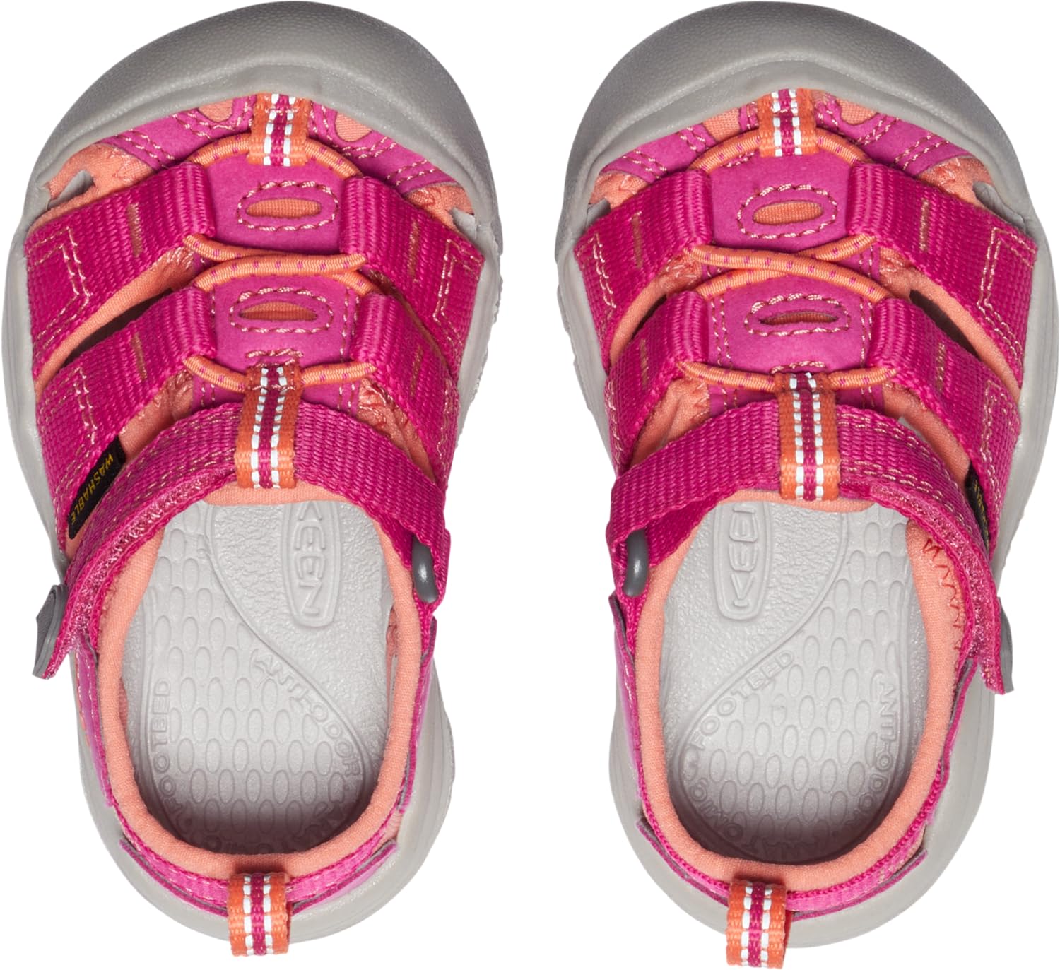 KEEN Newport H2 Sandali per bambini, Very Berry/Fusion Coral, 23 EU