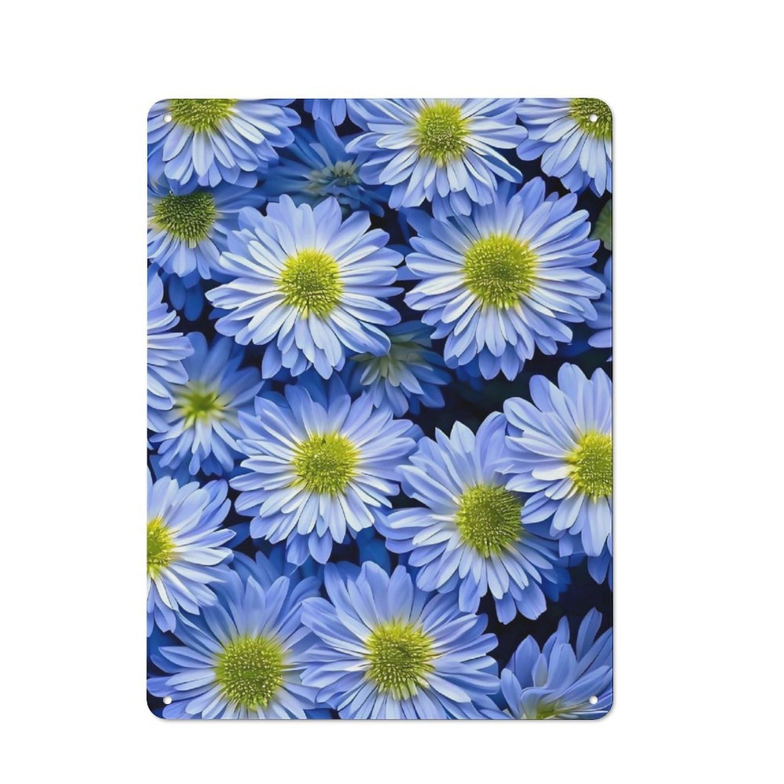 Junmoney Flower Wallpaper Pattern Metal Wall Sign 40X30cm Featuring For Bar Or Restaurant, For Themed Interiors In Bars And Restaurants