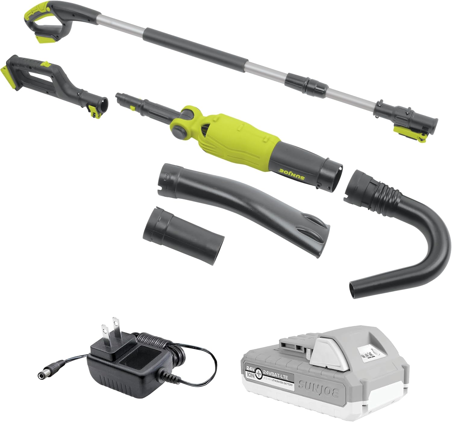 Exploded view of Sun Joe 24V-TBP-LTE components