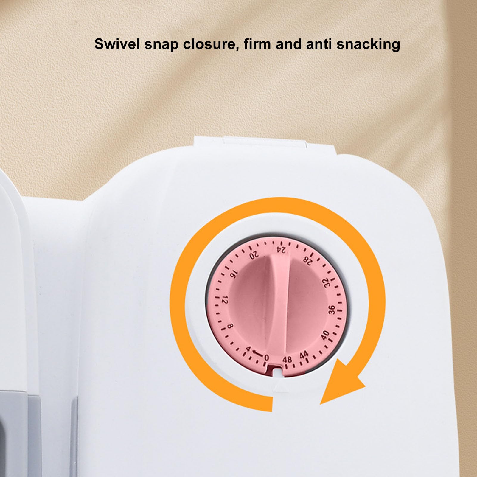 Double Meals Automatic Pet Feeder, Smart Timed, 350ml per Bowl, ABS Material, Ice Pack Space, Removable Design, Anti Slip Pads, for Cats Small Medium Dogs, (Pink) - image 4