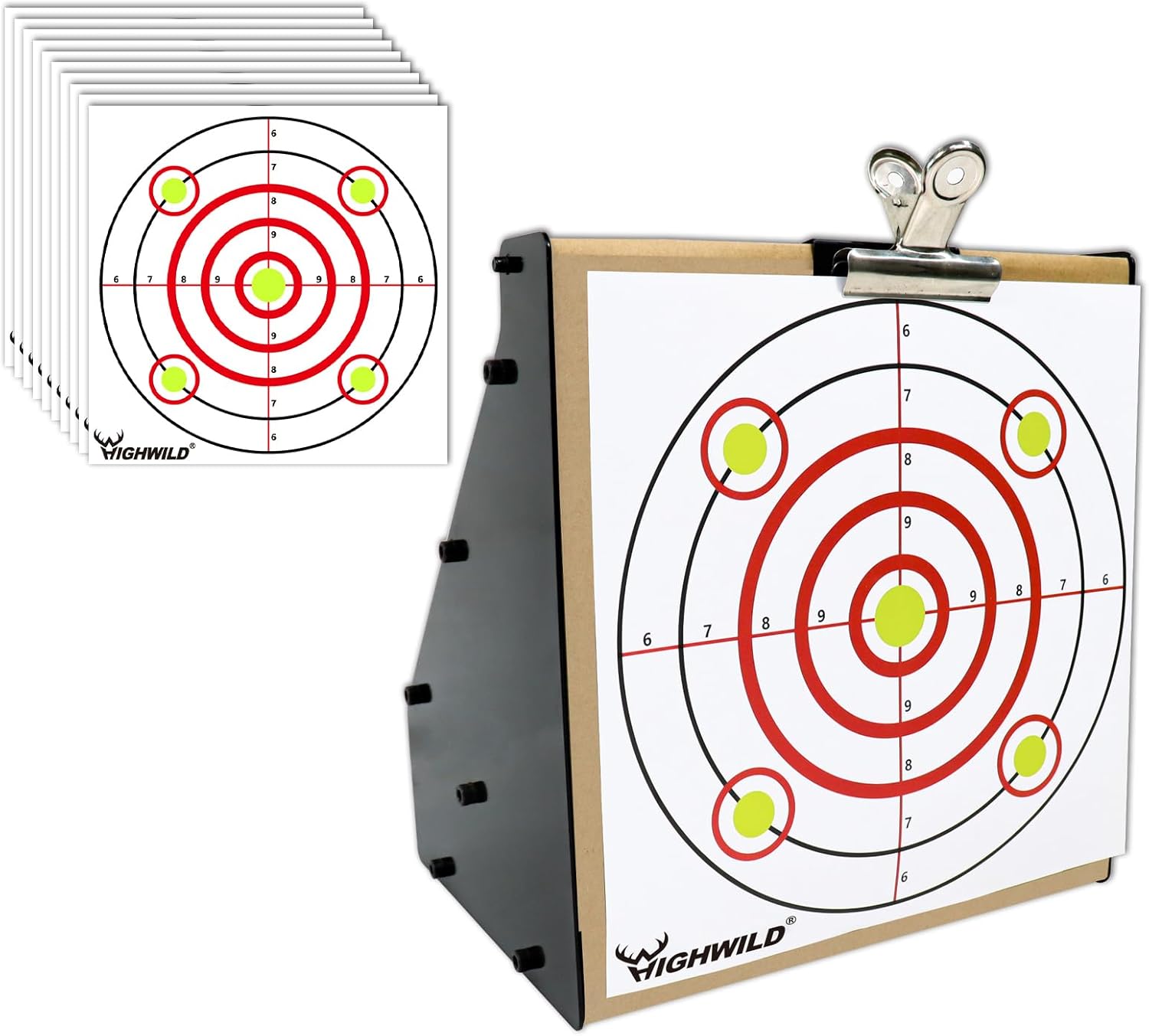 Highwild Bullet Trap Box Rated for .22/.17 Caliber (Rimfire Only) - Air Rifle Pellet Gun Targets - Paper Shooting Training Target for Indoor Outdoor