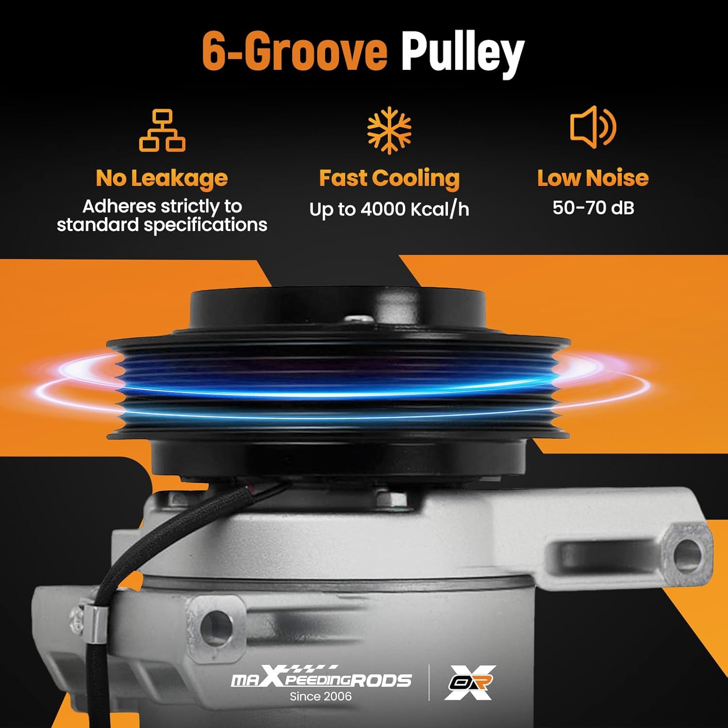 maXpeedingrods Air Conditioner Compressor AC Compressor with Clutch for Nissan Rogue 2.5L 2008-2013, Rogue Select 2014-2015 L4 2.5L Replaces CO11200C