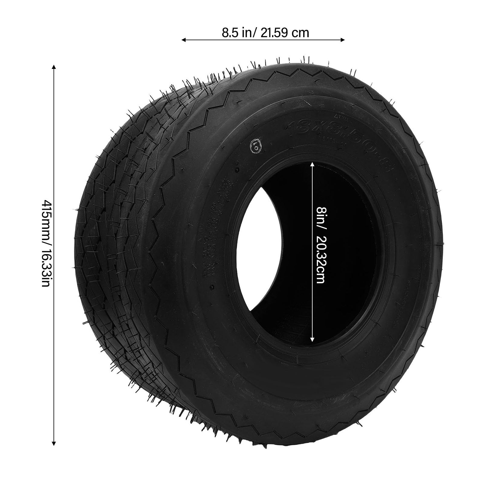 18x8.50 8 18x8.5 8 Reifen 4 Laute Schlauchlose Reifen Zum Fahren von Mähern Gartentraktor -Rasenreifen Golfwagen