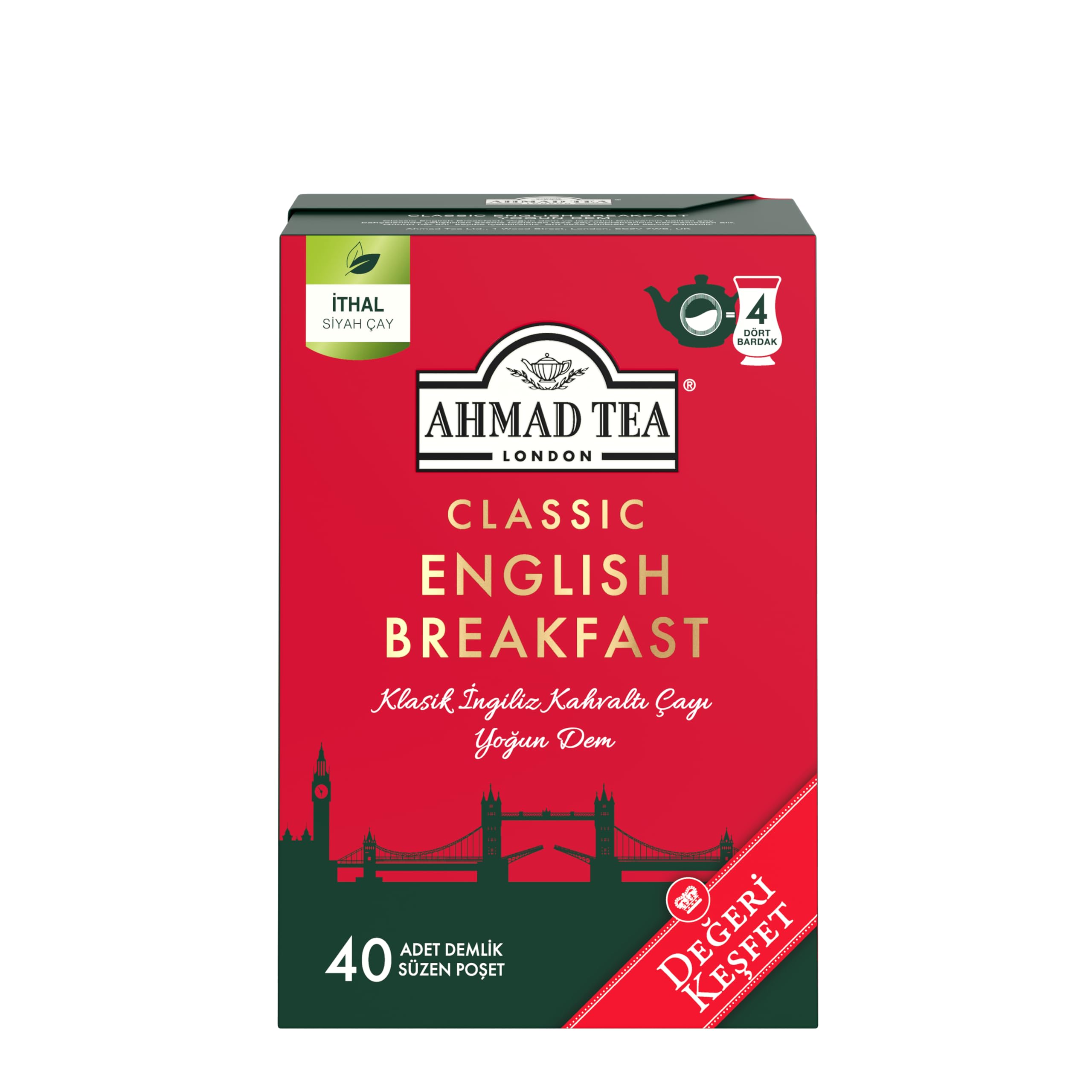 AHMAD TEA CLASSIC ENGLISH BREAKFAST 40 x 2gr