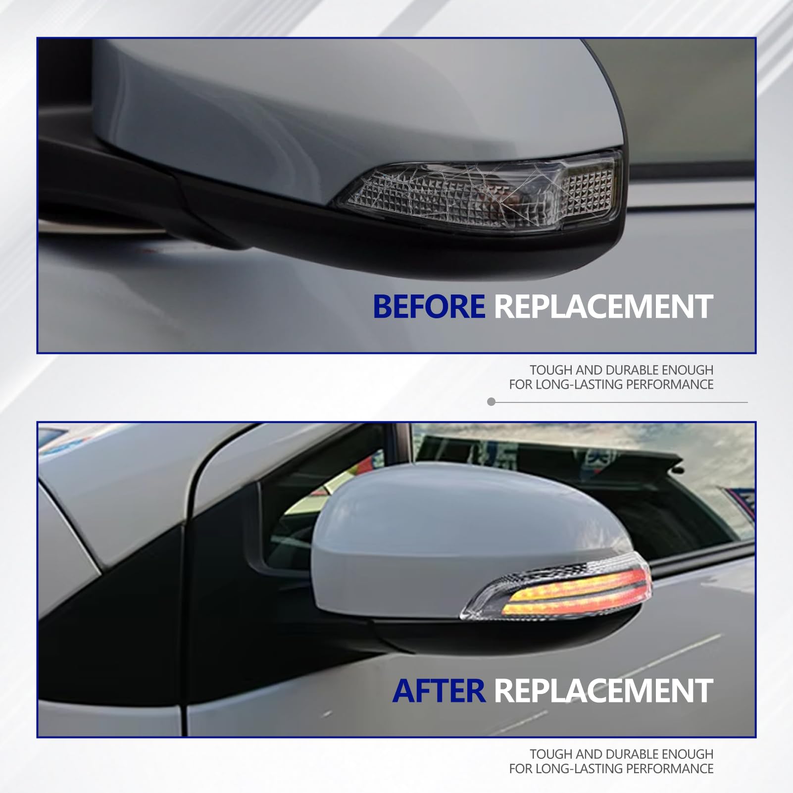 1 pezzo Freccia Sinistro luce Specchietto Laterale Indicatore di Direzione per YARIS (XP13) 2011-2020 (Lato Conducente) 817410D020 817400D020