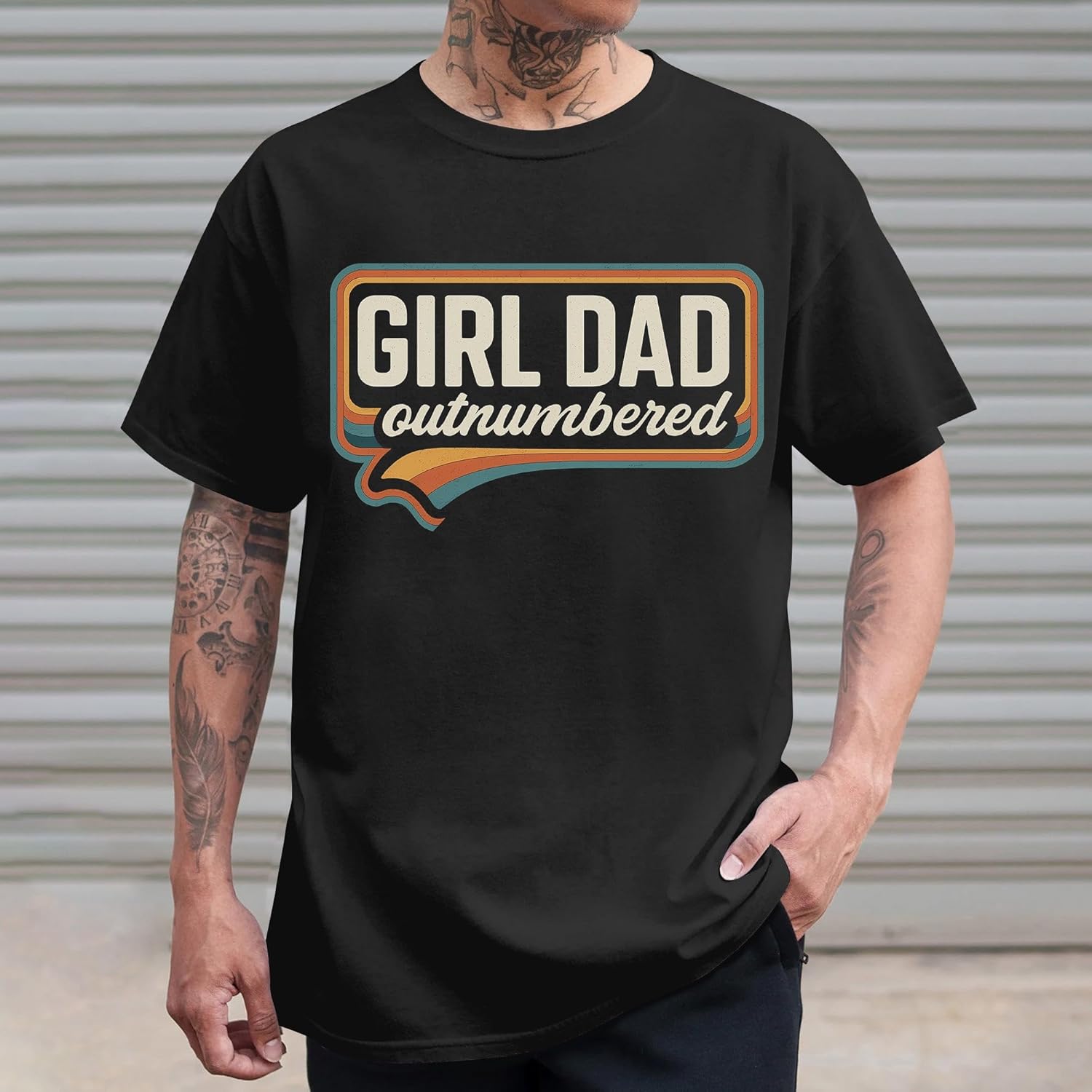 Outnumbered Dad Shirts - Fathers Day Shirt for Dad - Father's Day Tshirt Men for Dads - Image 7