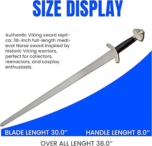 Miniatura 2 de India Made PA910971-BRK Espada vikinga medieval