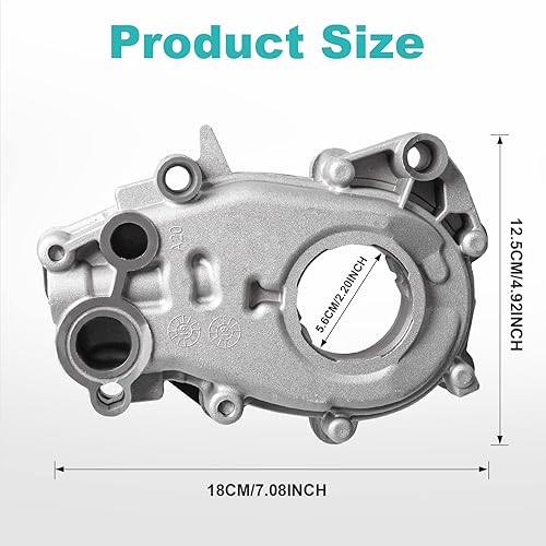 Miniatura 3 de Bomba de aceite, bomba de aceite M353 compatible con Chevy GMC Buick Enclave Cadillac Impala Traverse Saturn Saab 2.8L 3.0L 3.6L V6 DOHC 24