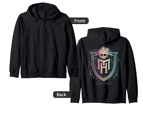Monster High Alumni - Rainbow Shield Logo Zip Hoodie