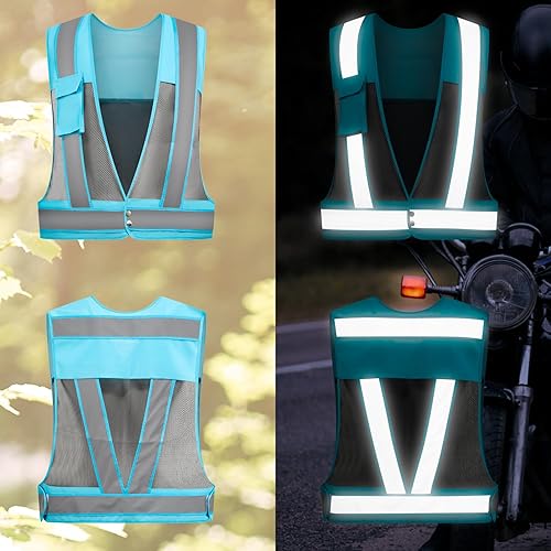 Miniatura 7 de Chaleco de seguridad de alta visibilidad con tiras reflectantes que cumple con el estándar ANSIISEA