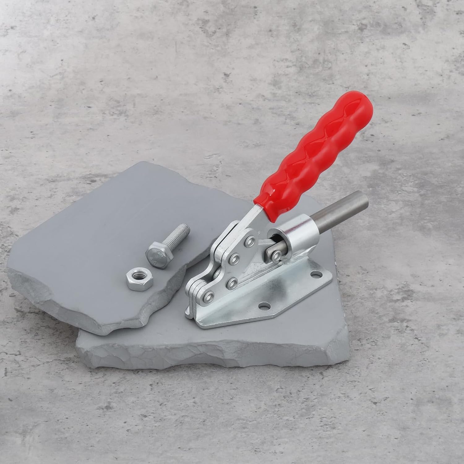 2x Push-Pull Quick Release Clamp 180KG 30mm Stroke 144.5° for Woodworking Sliding Table Saw Positioning