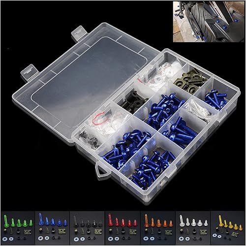 Miniatura 2 de TCHAU Bodywork Kits Fairing Screw Bolt Motorcycle Body Spire Speed Fastener Clips Screw Spring Bolts Nuts for Kawasaki ZXR1000 ZRX1200 for Ninja 300