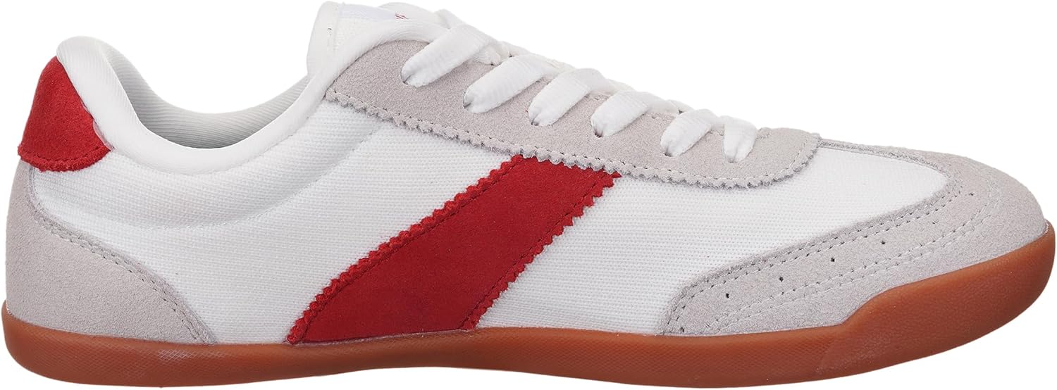 WHITIN Wide Barefoot Sneakers for Women | Brogue Toe Cap Style | Suede-Knit Hybrid - Image 4