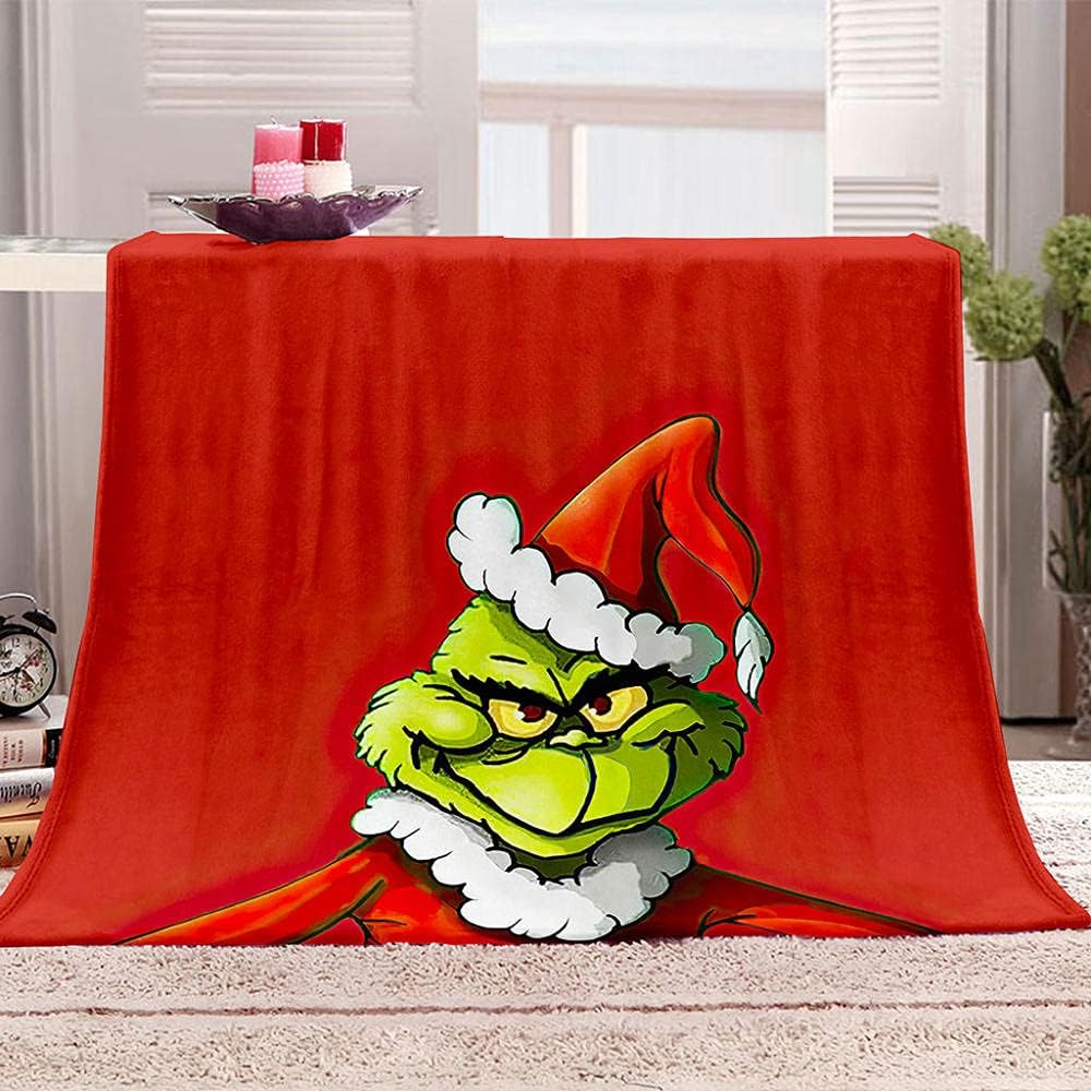 SJYHNB Mantas de Cama de Franela Caperucita Roja y Monstruo Manta de Sofás Microfibre Extra Suave, Manta para Infantil Hogar Viajar, Adecuada para Todas Las Estaciones 130x150 cm