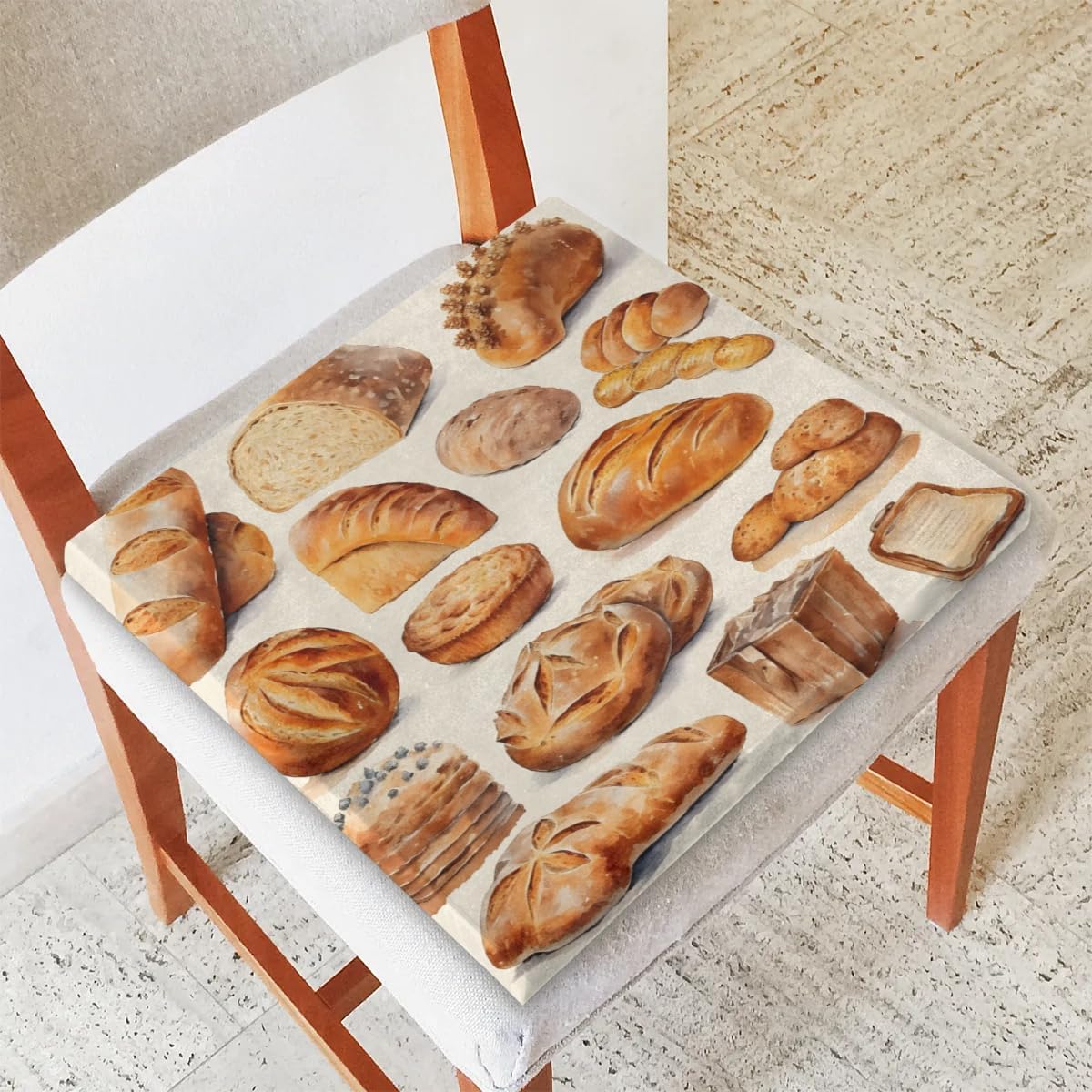 Ocuqerar Bread Kitchen Chair Cushion Seat Cushion Chair Pad for Indoor