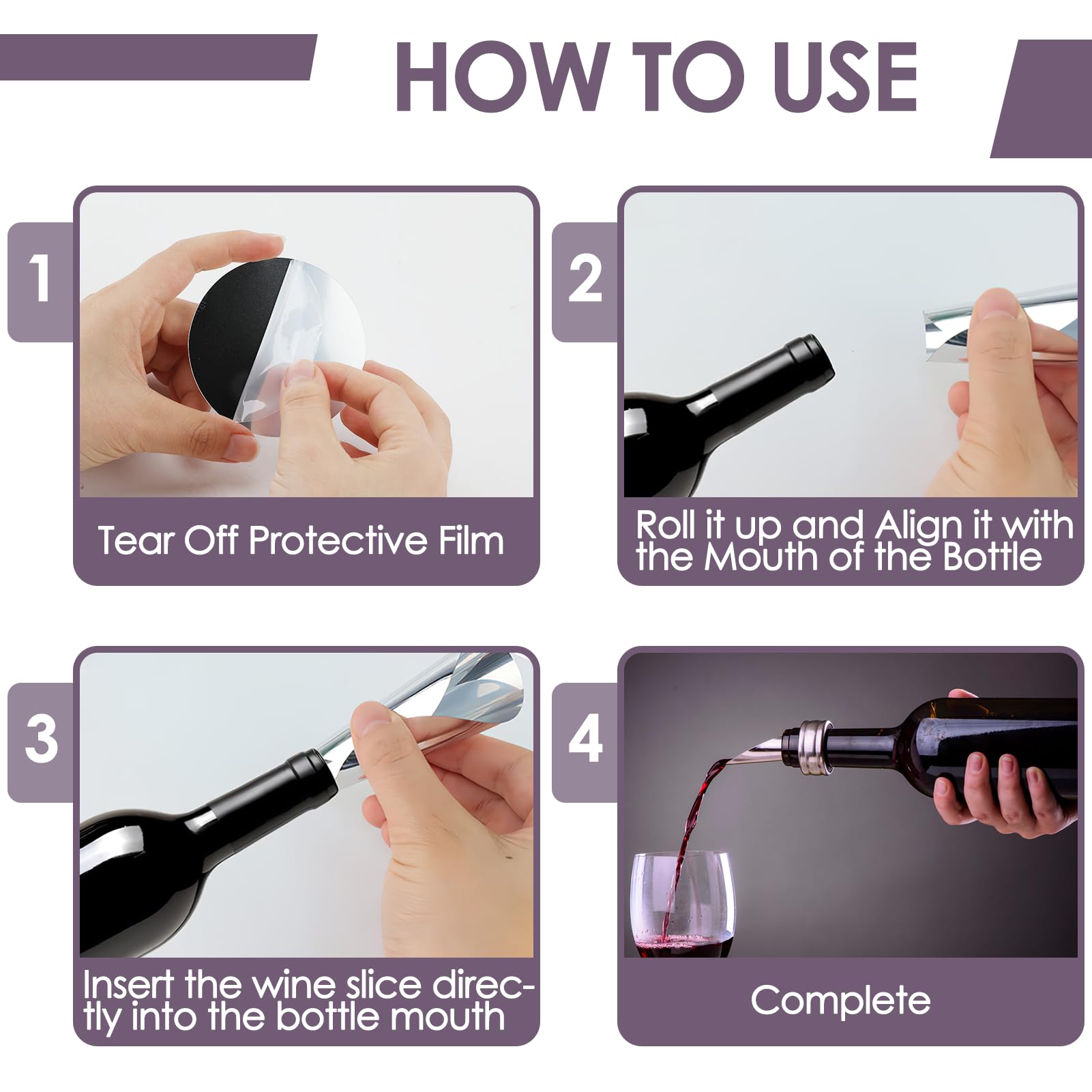 ANDSHUAI 20 Salvagocce Per Vino Riutilizzabili In Alluminio - Anti Goccia Per Bottiglie, Diametro 7.5 Cm