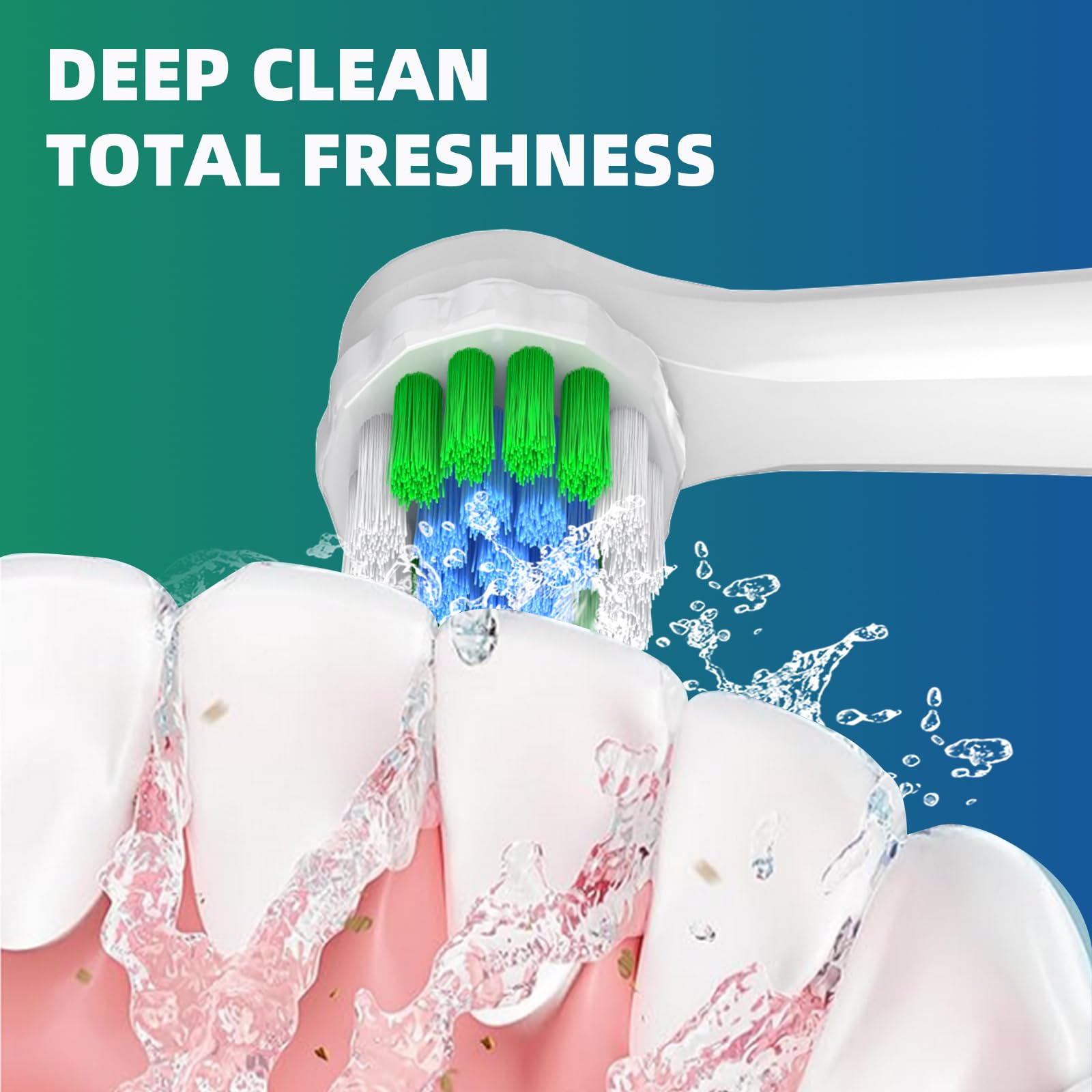 Cabezales de repuesto compatibles con Oral B Braun Pro 1000/500/Genius x cabezales de cepillo de dientes eléctricos, repuestos de precisión para cuidado sensible, 8 cabezales de cepillo compatibles