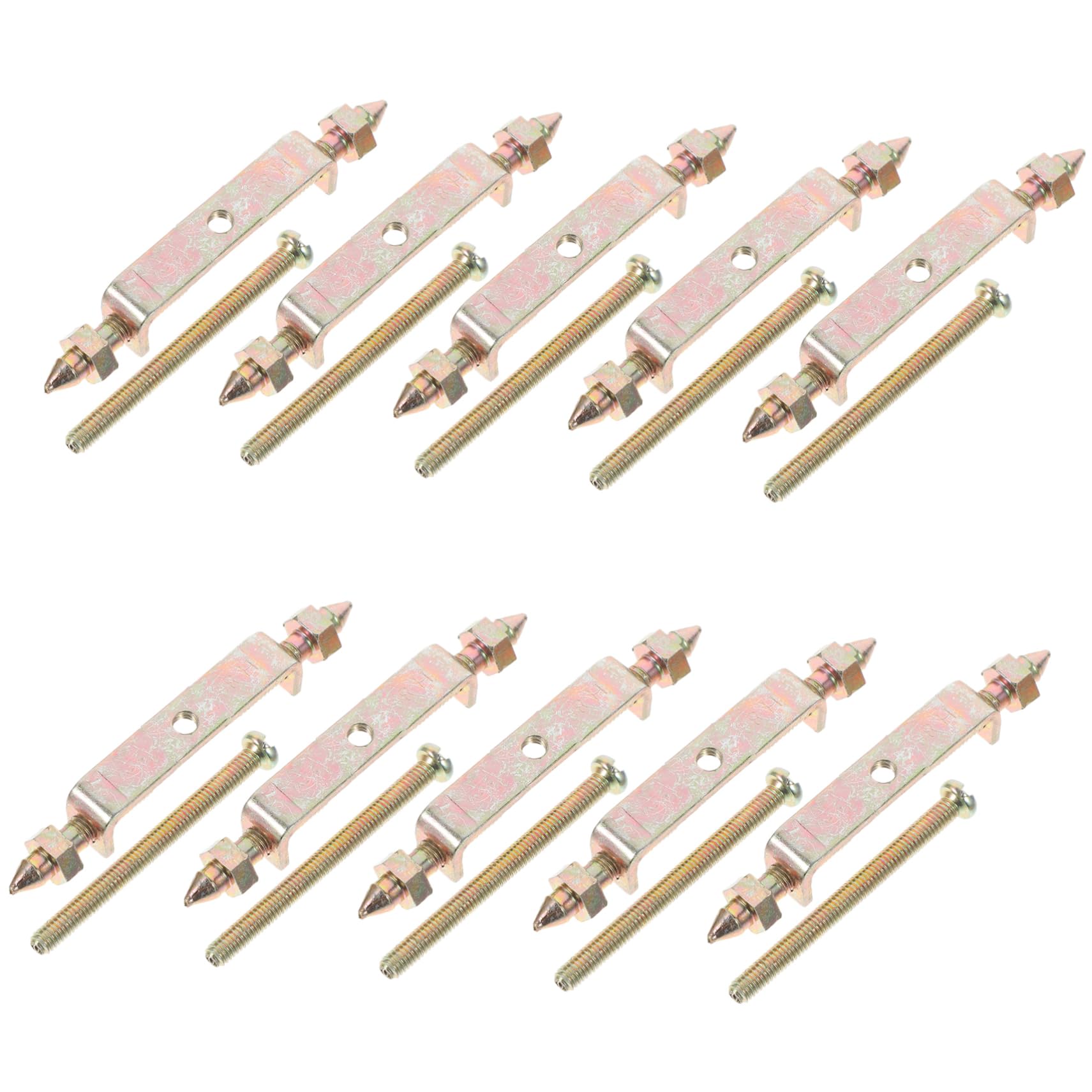 SOLUSTRE 10pcs Box Wire Box Patcher Boxes Recessed Socket Boxes Electrical Outlet Boxes DIY Electric Enclosure Case Wall Socket Boxes Golden PVC