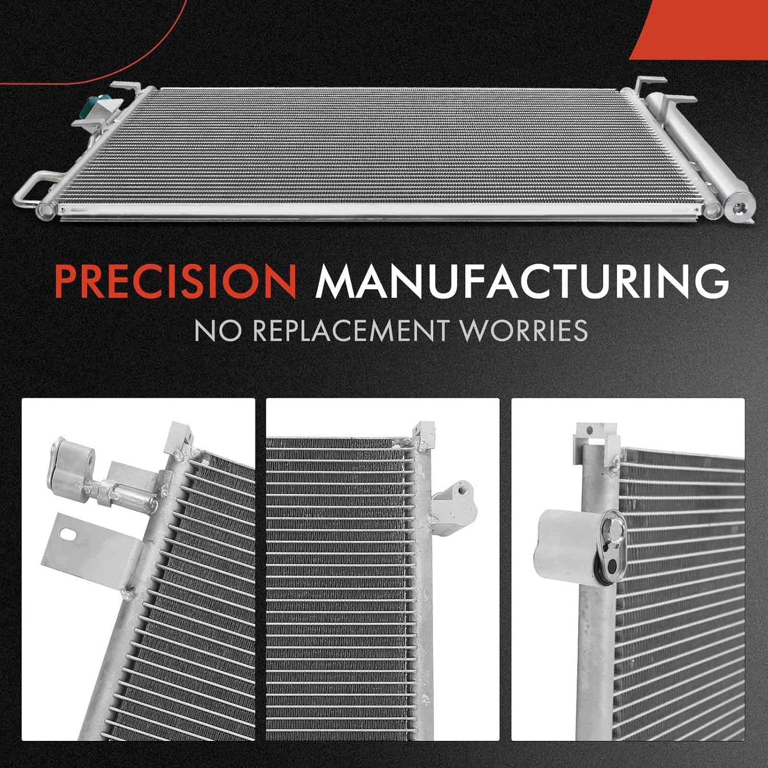 A-Premium Air Conditioning A/C Condenser Compatible with 2005-2009 Ford Mustang 4.0L 4.6L 5.4L