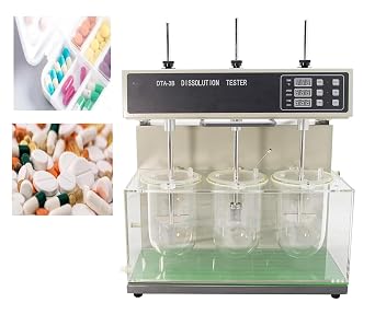 Dissolution Testers Tablet Dissolution Testing Equipment with Speed Range 20-200 RPM Speeding Accuracy 2rpm Temperature Control Range Room Temperature  45.0C Accuracy 0.3C