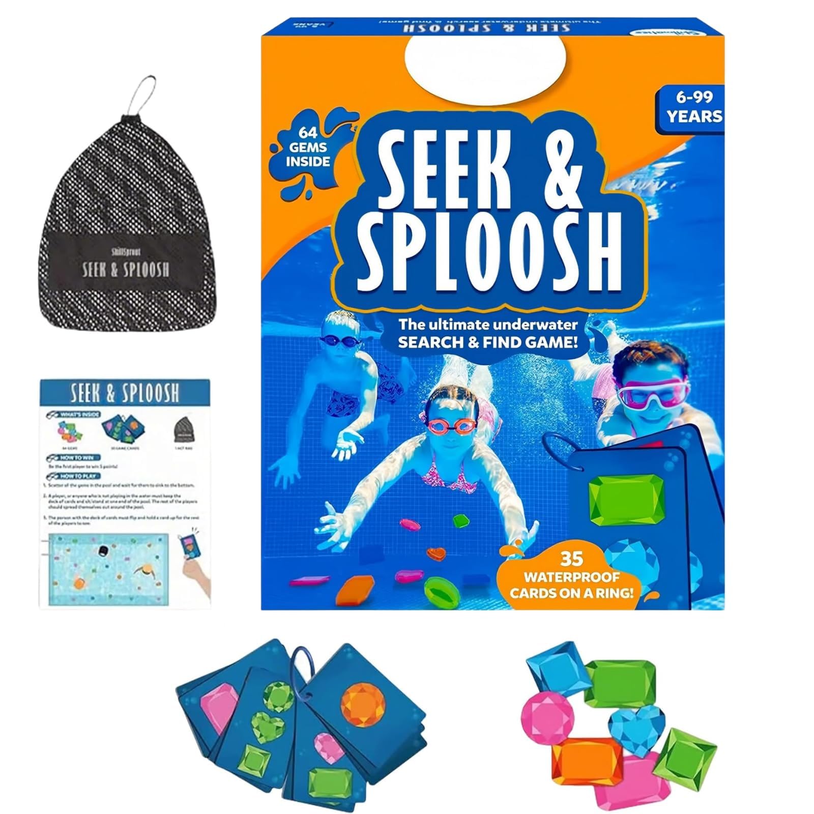 Seek And Splash Pool Game Diving Gems For Swimming Pool