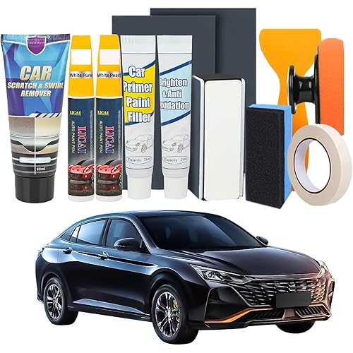 Car Scratch Remover, Car Paint Scratch Repair Touch Up Paint Pen for Repair Automotive Paint Branch Nail Scratches Swirl (White Pure + White Pearl)