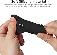 Vista 6 de Funda de silicona Pocket 3: Funda protectora Protector de lente compatible con cámara Vlogging DJI Osmo Pocket 3 Creator Combo Accesorios (negro)