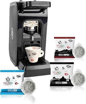 PRENDI Spinel Ciao Espresso Coffee Machine, Espresso Coffee Pod Machine with 100 pods FREE