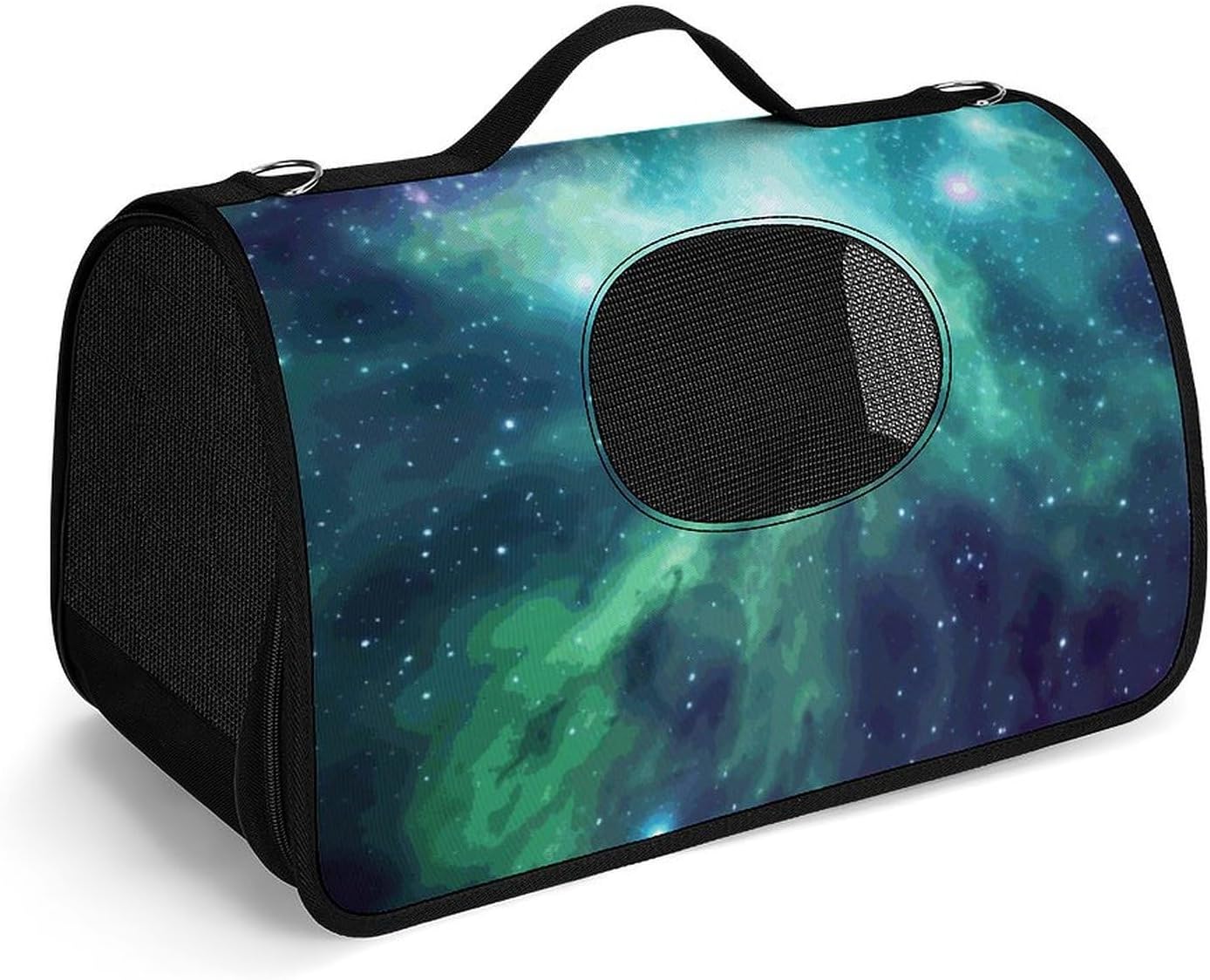 Pet Handbags, Green Blue Purple Galaxy Printed Pet Handbags,folding Pet Bags,new Pet Handbags,universal Pet Handbags, 45X26X23.5cm