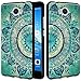 Huawei Ascend XT 2 Case, Huawei Elate 4G LTE Case, Linkertech Slim Air Armor Thin Fit Silicone Gel Soft TPU Bumper Durable Flex and Easy Grip Protective Case for Huawei Ascend XT2 H1711 (Floral Totem)