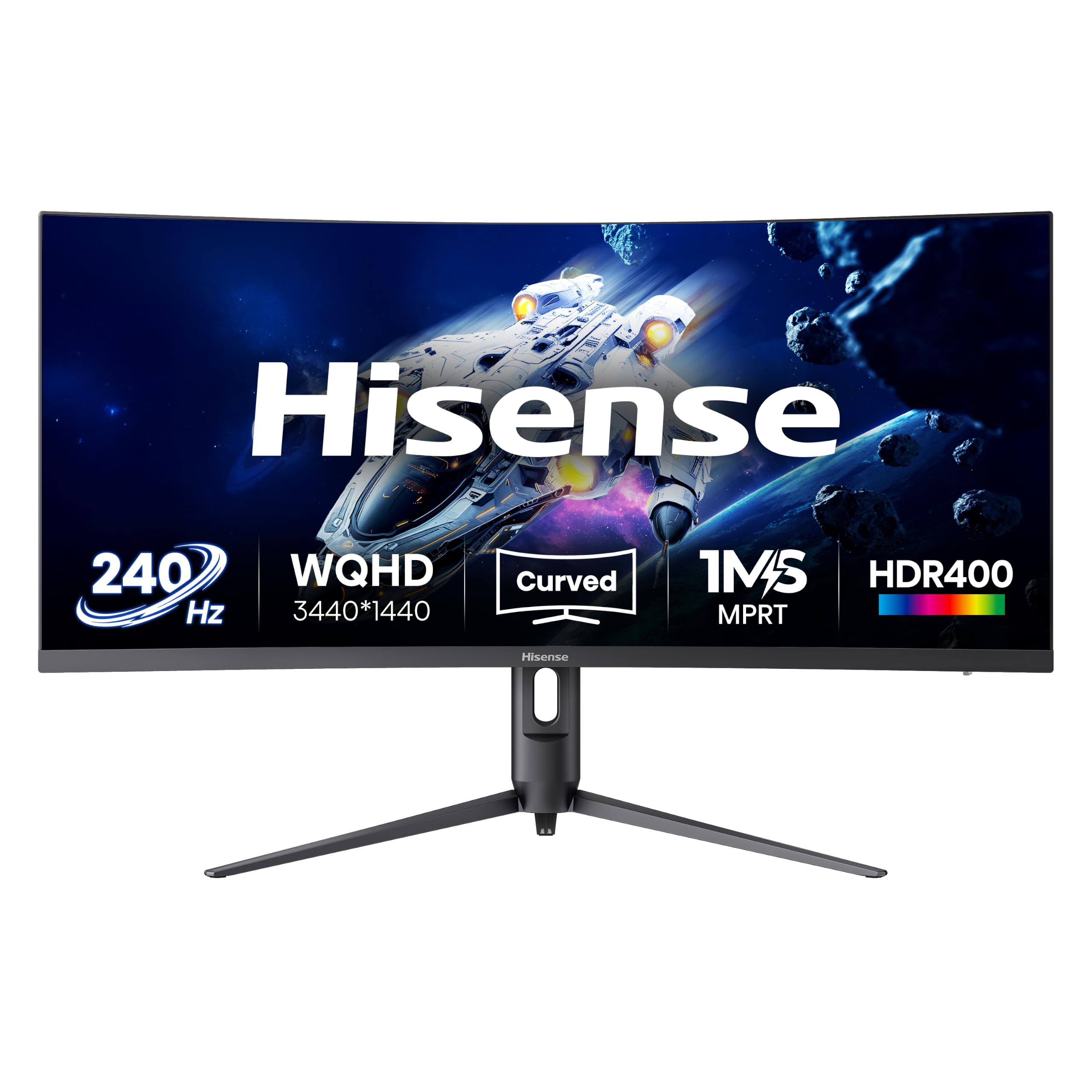 Hisense 34” Wqhd 240Hz Freesync Premium Hdr400 Curved Va Gamin Size 34 34G6quk