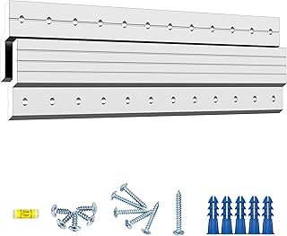 Heavy Duty French Cleat Hanger 12 inch - Z Bar Hanger Wall Mounting Brackets,French Cleat Picture Hanger French Cleat Wall Mount for Hanging Frame,Mirror,Whiteboard,Float Cabinet Shelf,Décor