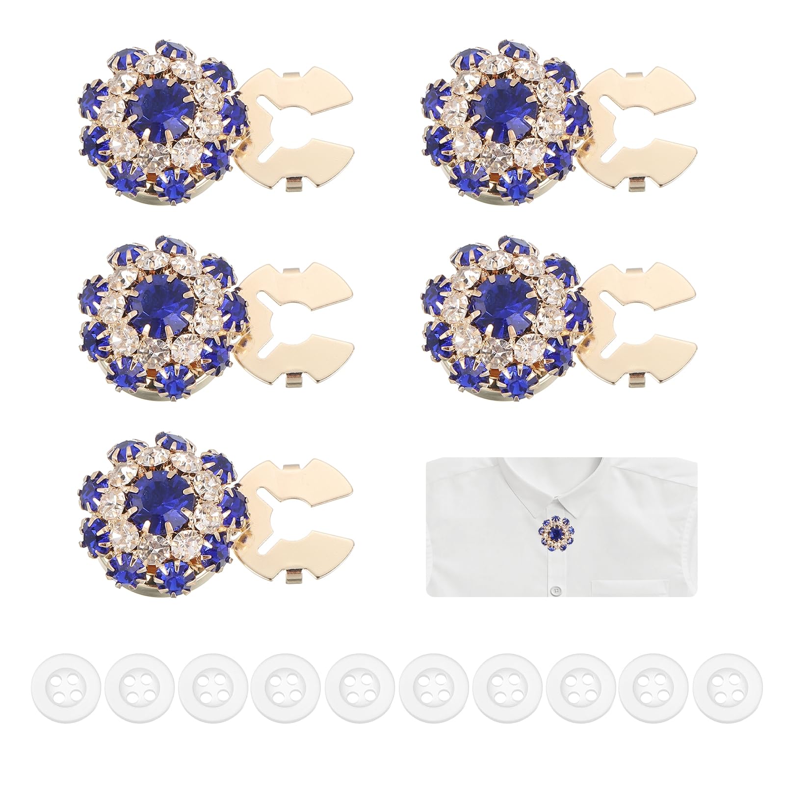 Cache-boutons de vacances PATIKIL en strass pour looks festifs