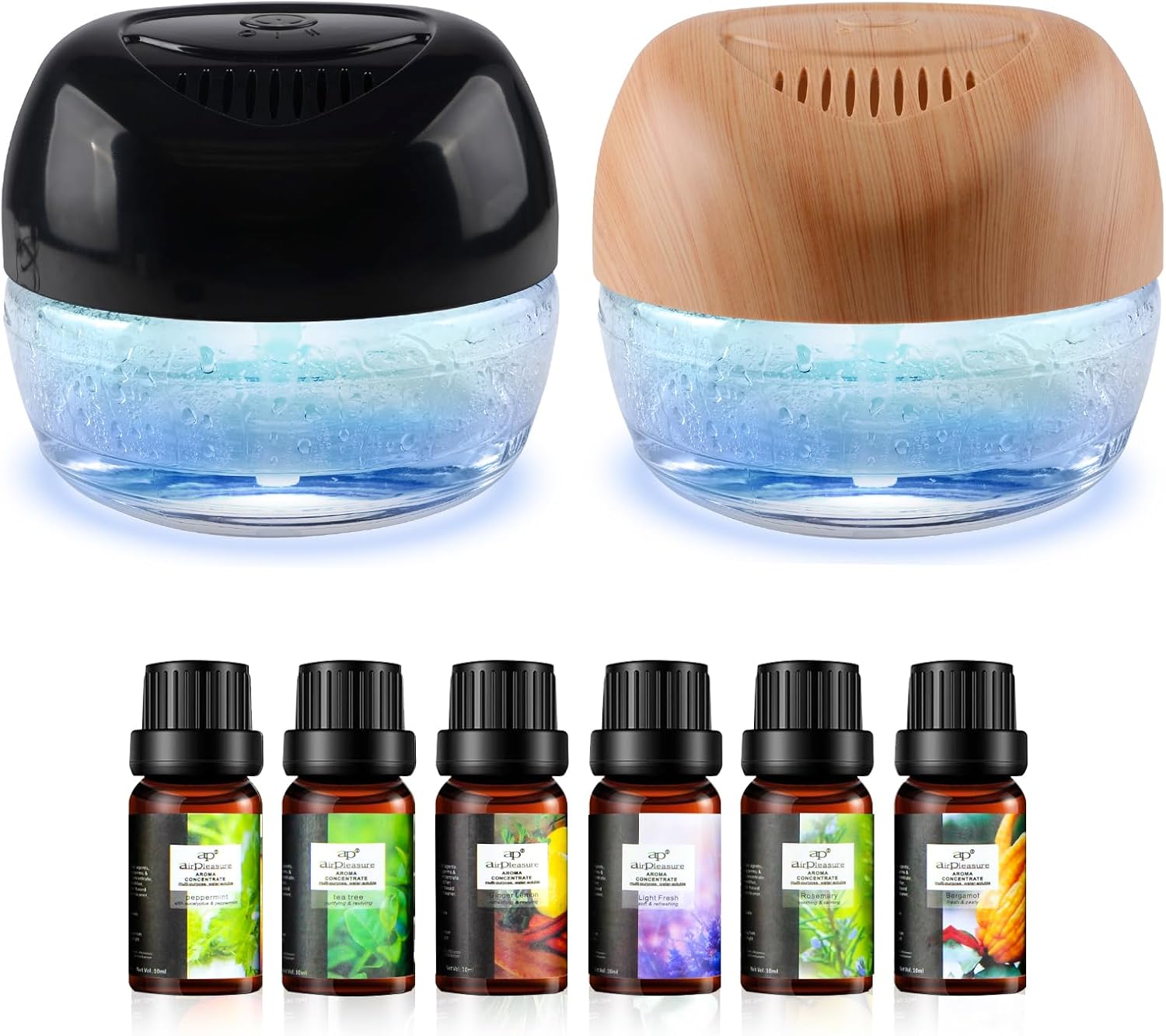 2 Units of Water-Based Air Purifier - Plus a Set of Fragrance Essential Oils