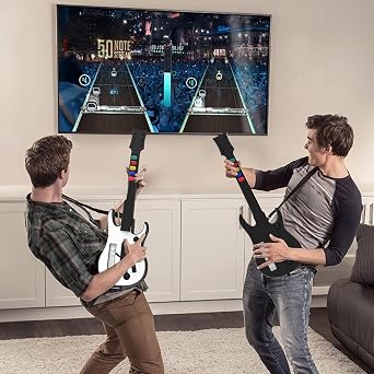 NBCP WII Guitar Hero,Wireless Guitar Controller for WII Guitar Hero Guitar and Rock Band Games,Compatible with all Guitar Hero Games,Rock Band 2,Legends of Rock