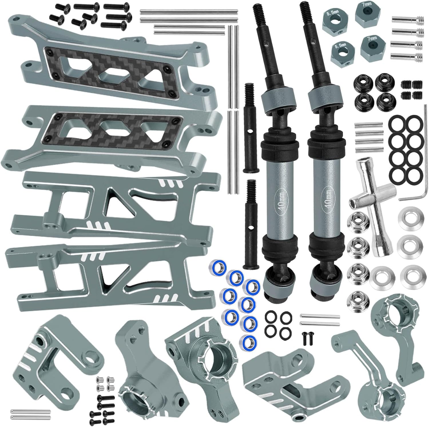 RC Upgrades Part for ECX 1/10 2WD Ruckus,Axe,Brutus,Circuit,AMP MT,AMP DB,AMP Crush,K&N Torment,Caster Block,Steering Blocks,Rear Stub Axle Carriers,Arms,Drive Shaft,Titanium