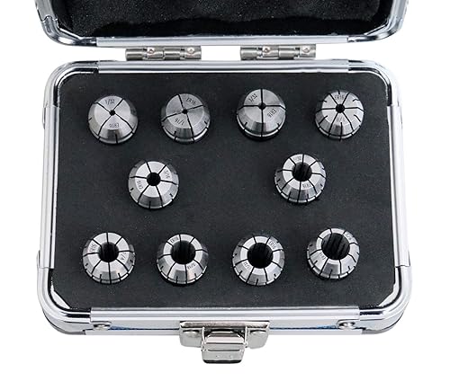 Miniatura 2 de Accusize Industrial Tools Metric Er Collet 1 mm to 10 mm by 1 mm Er-16 Collet 10 Pc, 3350-0582