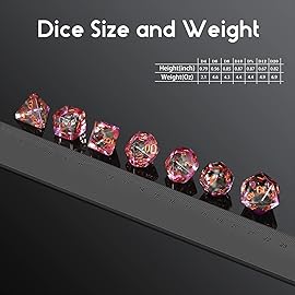 Squirrel D&D Dice, DNDND Resin Dice Set with Velvet Bag for Dungeons and Dragons D&D Role Playing Games and Tabletop Games Squirrel