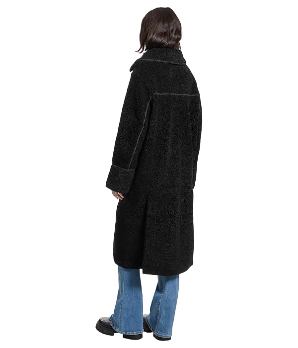 UGG Women's Sema Uggfluff Coat Coat, Black, 3X by UGG - Image 3