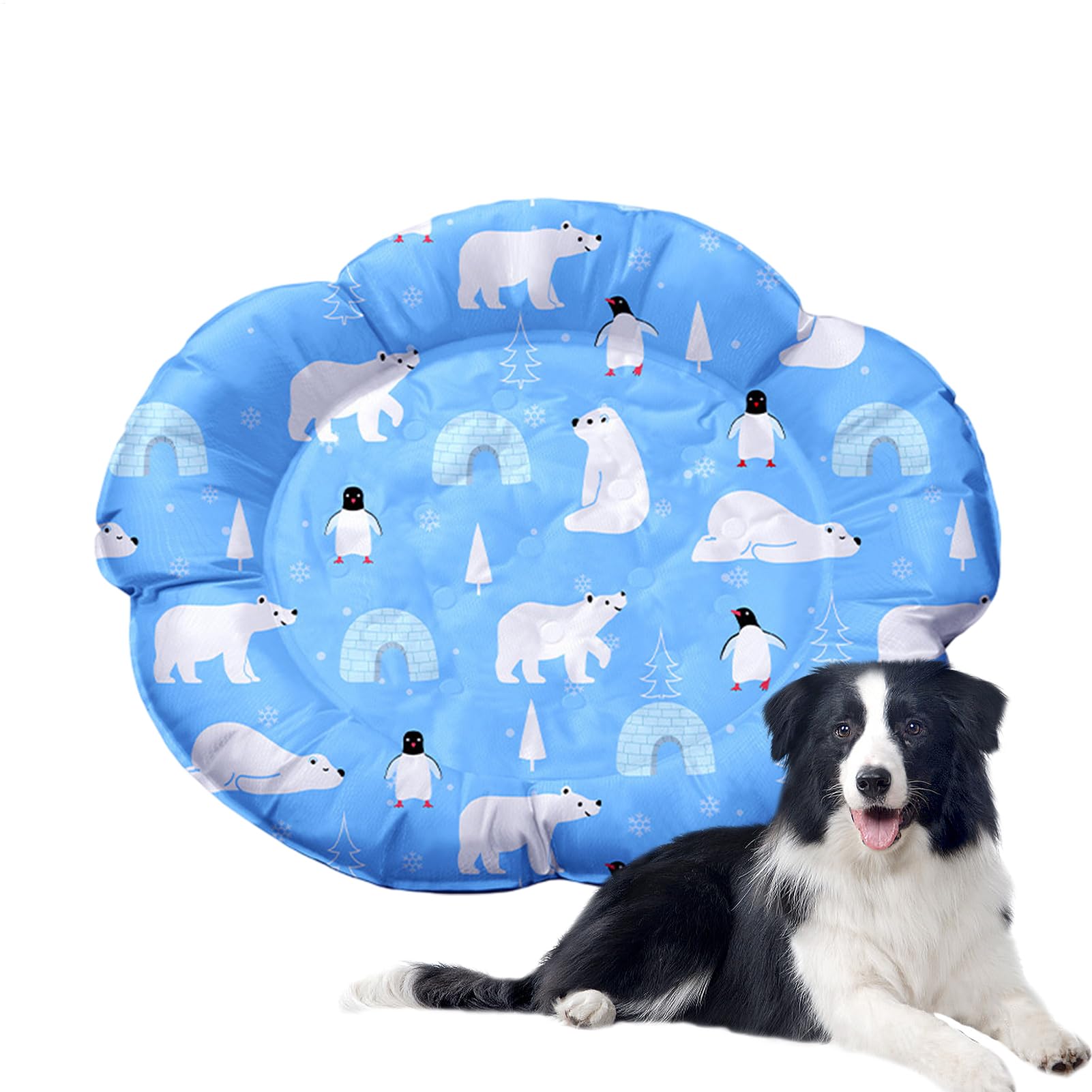 Tapis de refroidissement pour chien en gel lavable et portable toutes tailles
