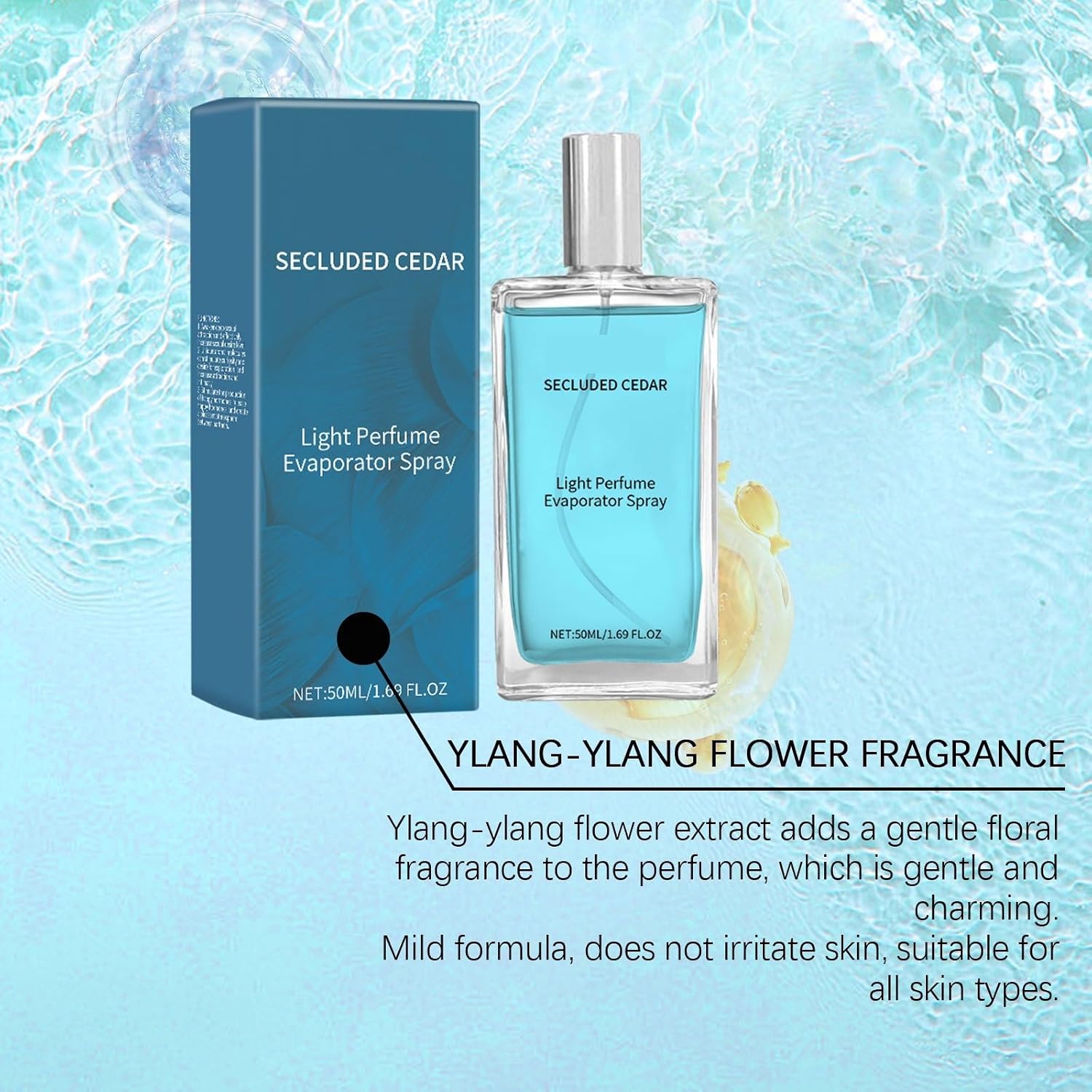 Cedar Blue Light Perfume - Fresh Herbal & Natural Scent, Cool Feeling, Long-Lasting Freshness(3pcs)