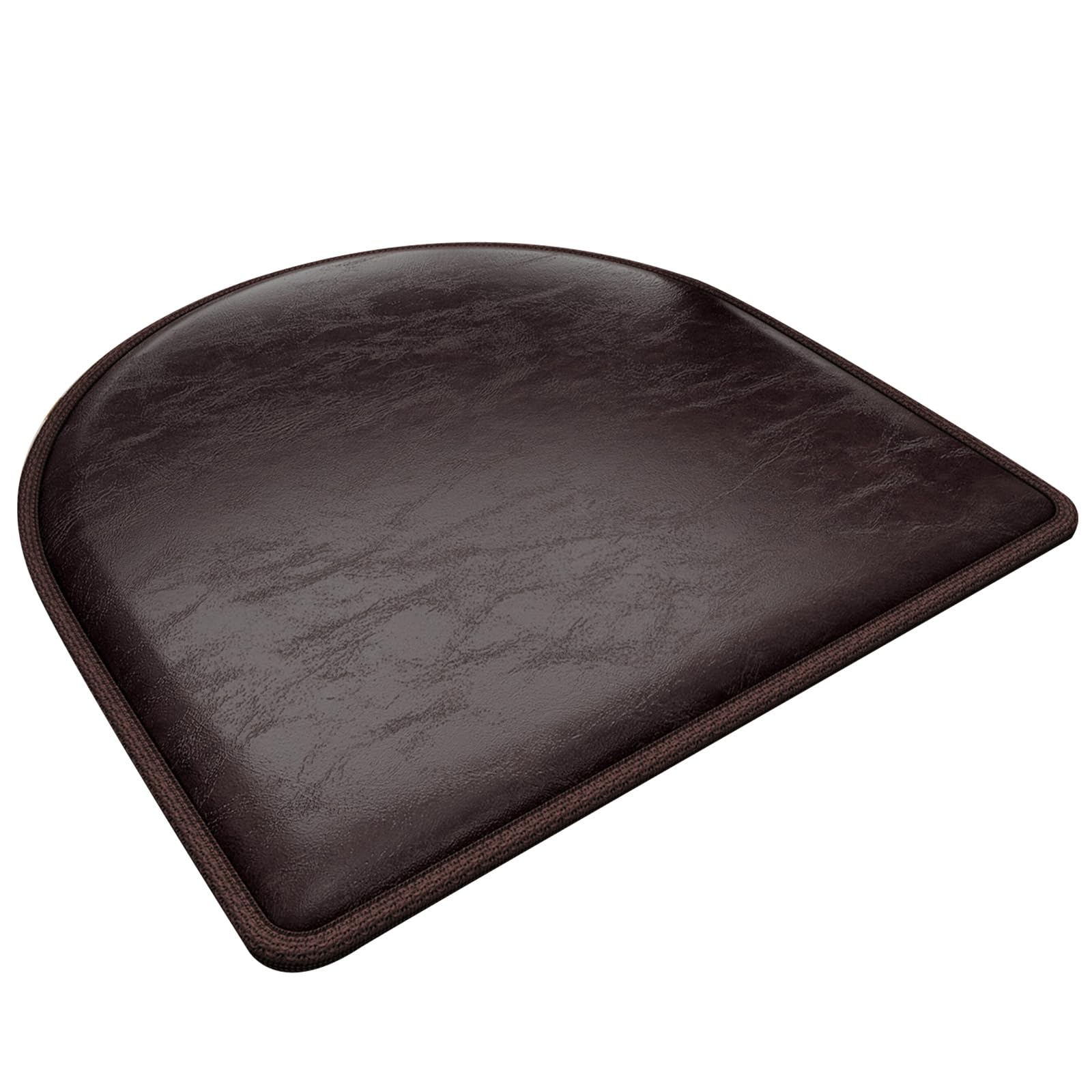 Tsophreniq Ergonomic Chair Seat Cushion Thickened Leather Like Padding Nonslip Base for Long Sitting Comfort Nonslip Stool Pad