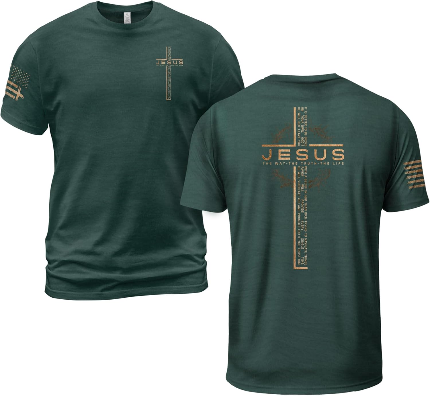 Jesus The Way The Truth and The Life Shirt, Cross Shirt, Christian Shirts for Men, Jesus Shirts, Christian Tshirts