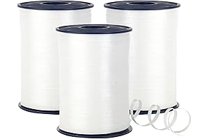 Morex Ribbon Snow White Curling Ribbon for Balloons