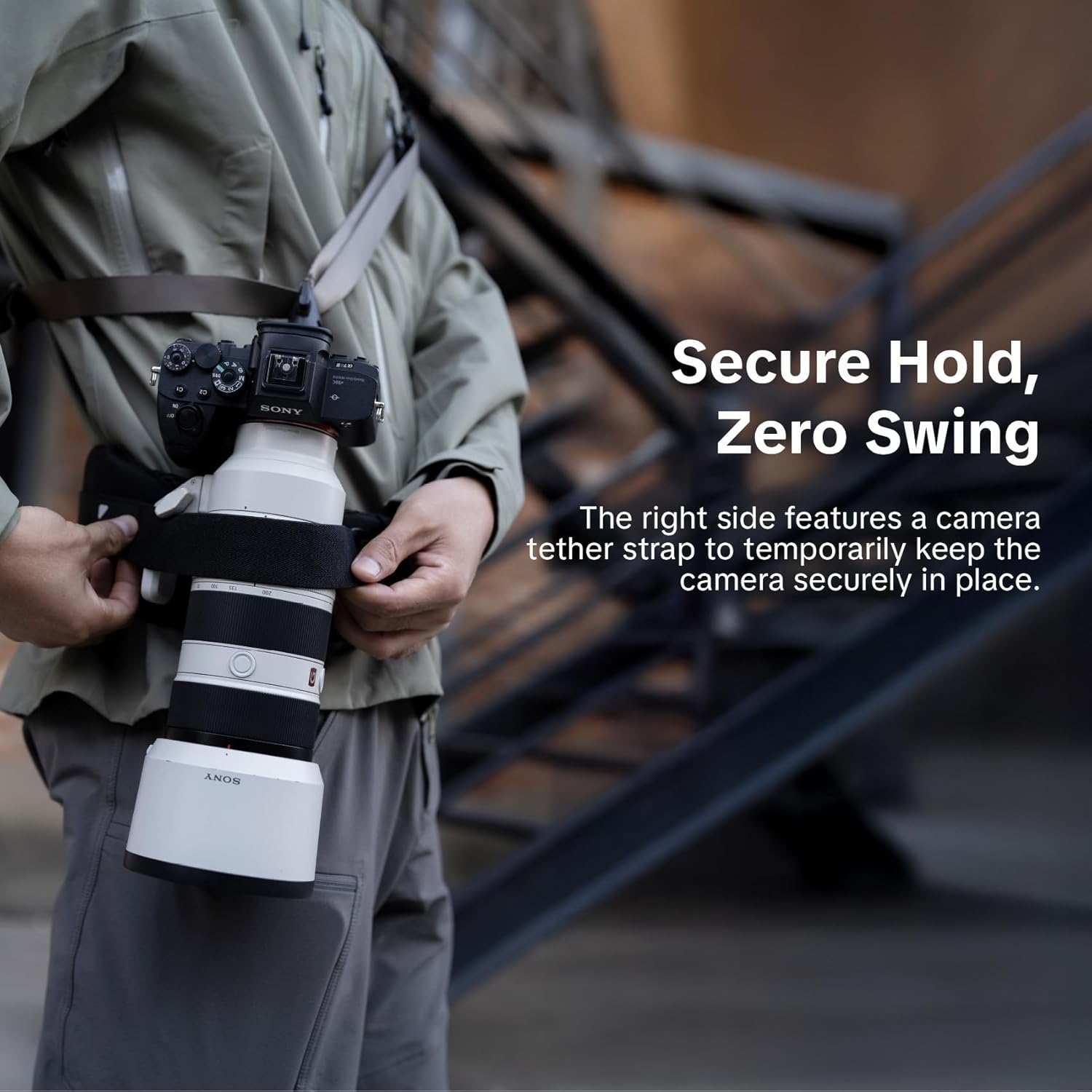 PGYTECH OneMo Camera Waist Belt, Photography Belt Compatible with OneMo TAC Backpack Black Camouflage/Wolf Brown - Image 3