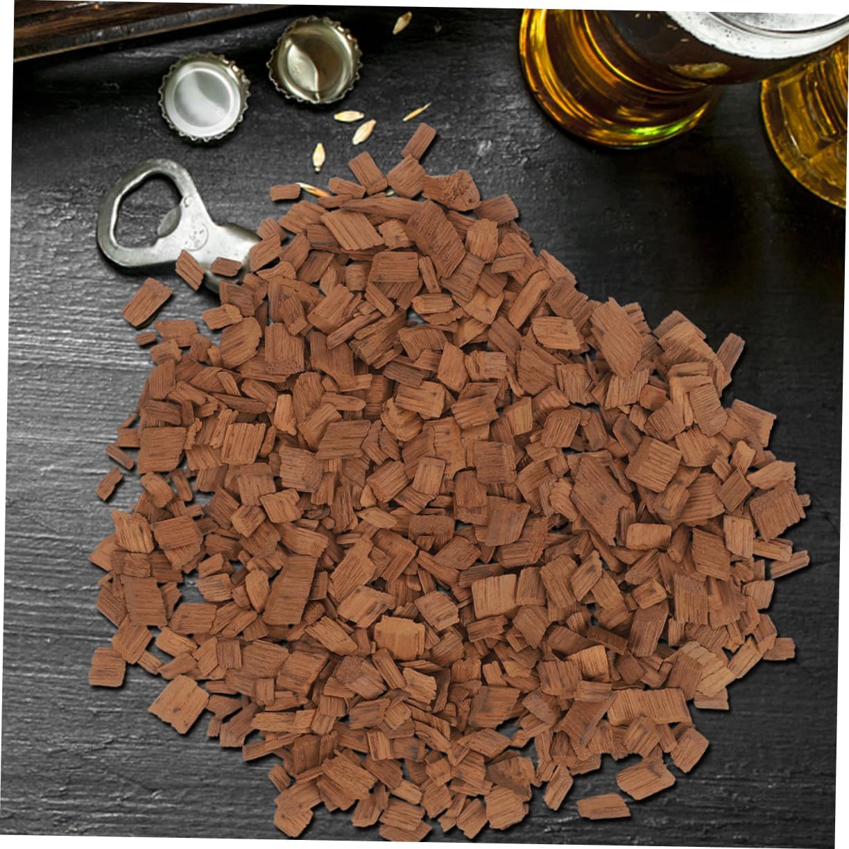 200g Oak Chips for Wine Making Medium to Heavy French Oak Pieces Enhance Red Wine Flavor and Aroma for Home Brewing and Aging Whiskey