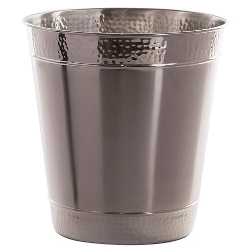 Vista 15 de BINO Cesta de basura de metal para el hogar, oficina, baño, dormitorio, cocina y más Papelera para dormitorio Papelera de escritorio Artículos